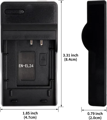 Vista 3 de Norifon EN-EL24 Cargador USB para cámara Nikon 1 J5 y más