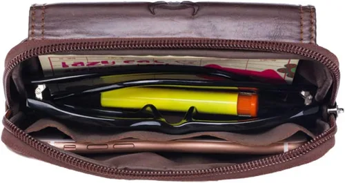 Vista 6 de Bolsa de cuero para cinturón de teléfono, bolsa horizontal para hombres, multiusos, con lazo, monedero, monedero, bolsa para teléfono celular