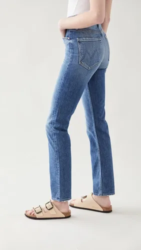 Vista 4 de MOTHER Jeans de cintura alta para mujer Negro