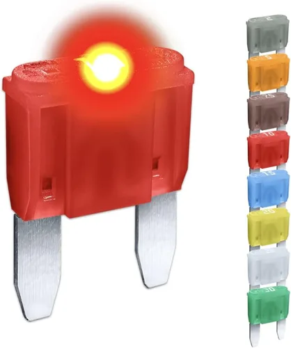 Vista 11 de CARAX Fusible Premium Mini Blade Smart Auto Glow Fusible Fácil Identificación (7.5A - 1pcs)