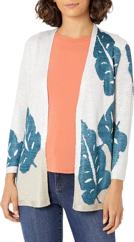 Vista 2 de NIC+ZOE Cárdigan Petite Falling Fronds para mujer