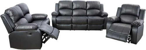 Vista 7 de A Ainehome Juego de sofá reclinable para sala de estar, sofá reclinable, sofá biplaza, asiento reclinable de movimiento manual, asiento de cine