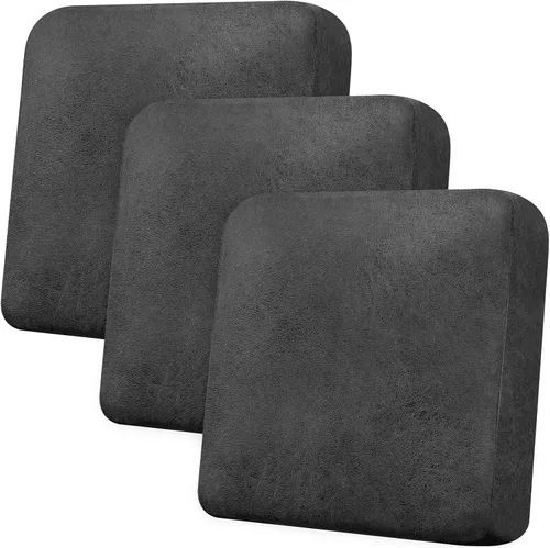 Vista 126 de Funda de cojín para sofá con aspecto de cuero, 1 unidad, elástica, para sala de estar, funda de cojín individual para sofá, protector de asiento