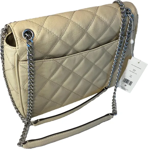 Vista 2 de Tory Burch Willa - Bolso de hombro convertible de piel acolchada, talla única, color crema