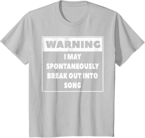 Vista 26 de Advertencia I may Spontaneously romper en canción camiseta