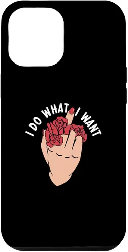 Vista 26 de I Do What I Want Middle Finger Flowers Women Case for iPhone 16