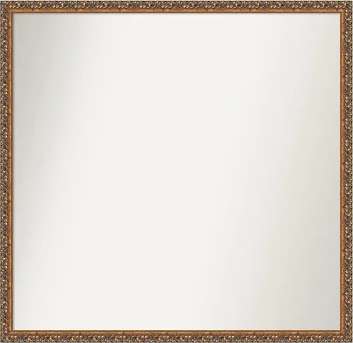 Vista 277 de Amanti Art Espejo de baño de bronce para sobre fregadero, 29 x 19 pulgadas, espejo rectangular de bronce antiguo, marco de madera tradicional