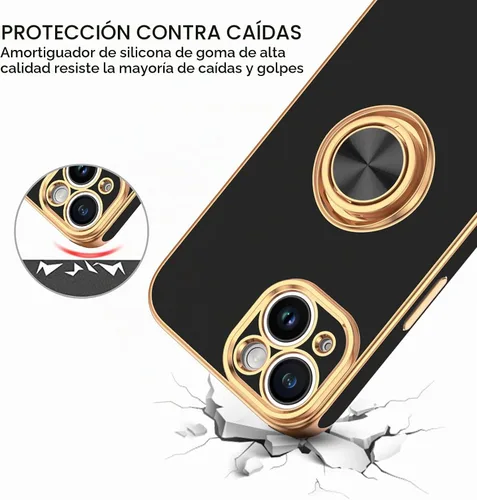 Vista 3 de BENTOBEN Funda compatible con iPhone 15, funda para teléfono iPhone 15, ajuste delgado, soporte de anillo de 360°, soporte magnético para automóvil