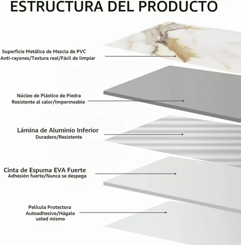 Vista 6 de STICKGOO 100 piezas de azulejos de pared de PVC de 3 x 6 pulgadas, para despegar y pegar, para cocina, baño, chimenea, cuarto de servicio