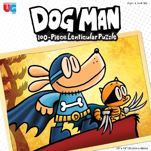 Vista 2 de Dog Man Adventures - Rompecabezas de 100 piezas para niños a partir de 6 años