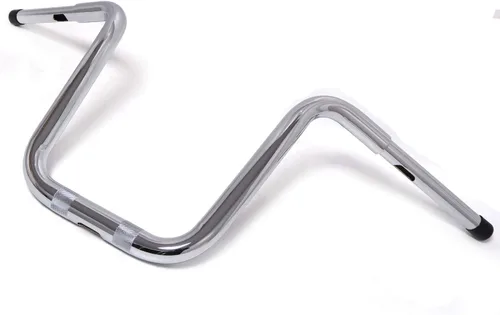 Vista 6 de HTTMT- 14" Chrome Fat Mini Ape Manillar con Riser Compatible con 13&Up Softail FXSB 08-17 FXDF 03-17 FLHR [P/N: TGHD-HB028+HBS010-I-CD]