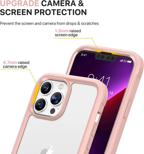 Vista 710 de DIACLARA - Funda transparente compatible con iPhone XR 6.1 pulgadas 2018