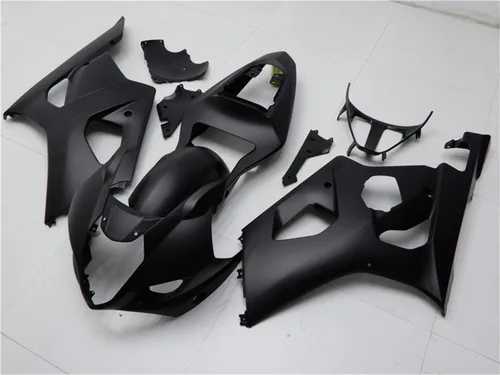 Vista 2 de Carenado de carrocería negro mate de plástico apto para 2003 2004 GSXR 1000 Inyección ABS Nuevo Aftermarket Kit Kit de carrocería GSXR-1000 03 04