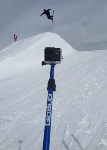 Vista 9 de Cámara de acción Selfie Stick compatible con todos los modelos GoPro/poste de montaje con correa de muñeca para cámara Hero 2, 3, 4, 5 Extensible