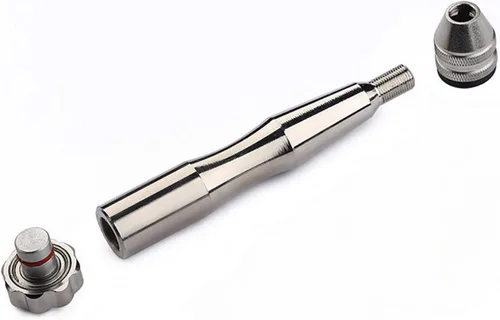Vista 5 de Broca de metal de aleación de aluminio, taladro de mano de aluminio sin mandril de aluminio + 10 brocas helicoidales para carpintería, herramienta 2
