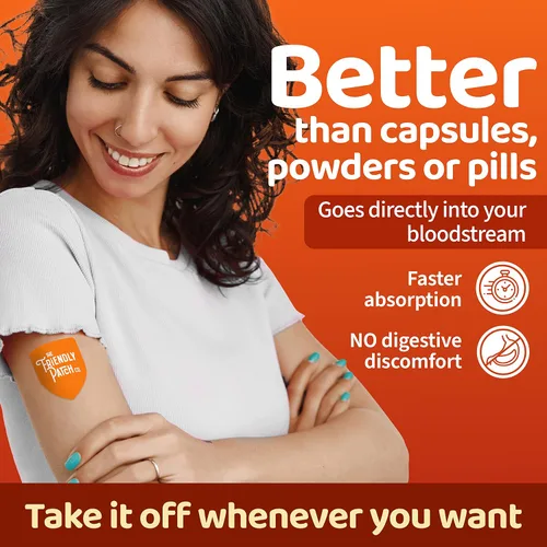 Vista 4 de The Friendly Patch Shield - Parche de apoyo inmunitario Potenciadores inmunológicos portátiles para adultos con vitamina D3, C y zinc 28 parches