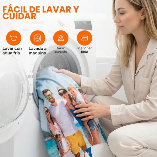 Vista 4 de Juego de ropa de cama personalizada con imagen, texto, logotipo, 1 funda de edredón y 2 fundas de almohada, diferentes tamaños personalizables