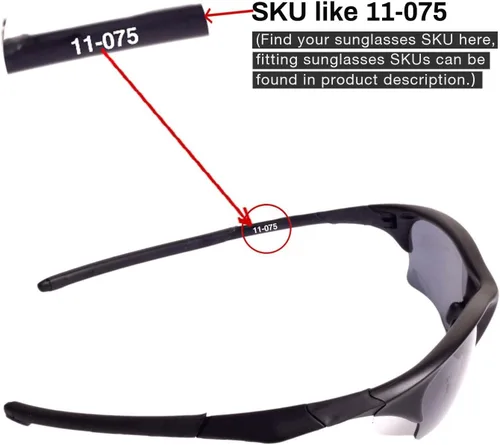 Vista 4 de Walleva Lentes de repuesto y kit de goma para gafas de sol Oakley Half Jacket XLJ - Múltiples opciones disponibles