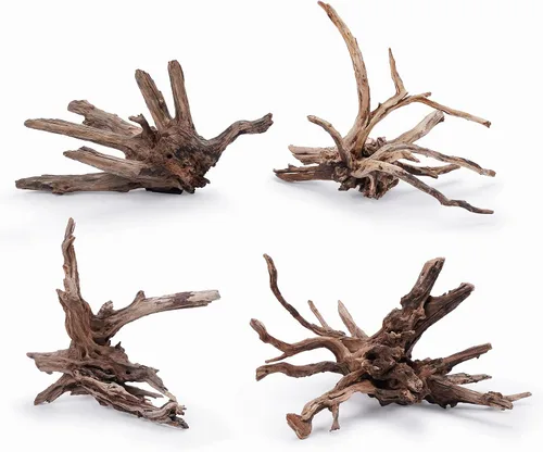 Vista 4 de LANDEN Kueiyang Hornwood para acuascaping, decoración de madera flotante de acuario, ramas naturales (12-14 pulgadas, 30-35cm), 4