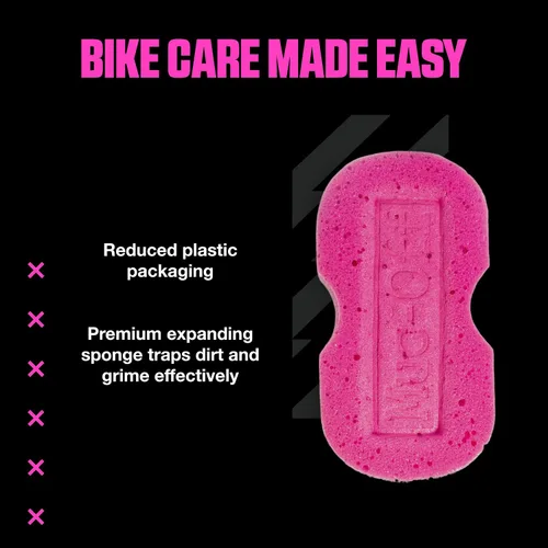 Vista 14 de Muc Off Esponja expansiva: esponja de limpieza de bicicleta Microcell de primera calidad con forma ergonómica y facilidad de uso