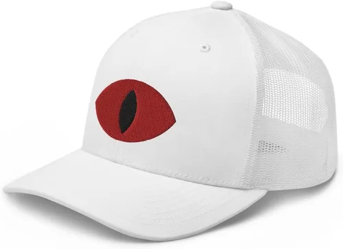 Vista 4 de RIVEMUG Cult of The Lamb Eye - Gorra de camionero curvada con corona media, ajustable, gorra