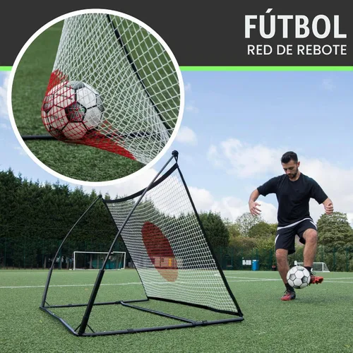 Vista 3 de QuickPlay Red de rebote Spot Target para fútbol Red de rebote resistente al clima con bolsa de transporte Ideal para práctica de pases