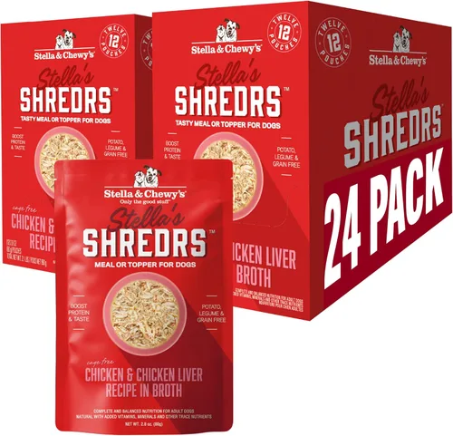 Vista 19 de Stella & Chewy's Tiras de Carne de Res Alimentada con Pasto y Pollo - Bolsas de Comida Premium para Perros - Perfectas Para Comedores Exigentes