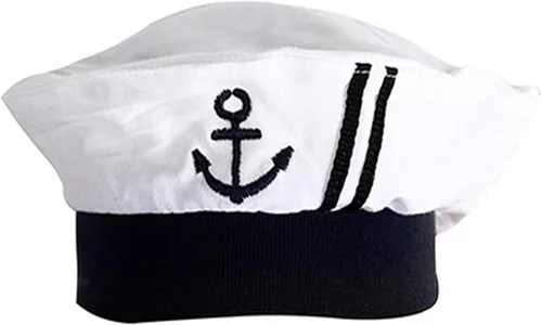 Vista 6 de StylesILove - Mameluco de algodón marinero marino con sombrero y corbata 3 piezas