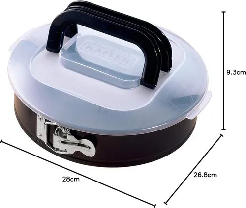 Vista 6 de ORIGINAL KAISER Springform Pan Bake Take con tapa Ø26cm, 11.0 x 10.6 x 3.7 in, Negro/Transparente