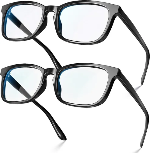 Vista 25 de VISOONE - Lentes cuadrados con bloqueo de luz azul y antireflejante para computadora, videojuegos; para mujeres y hombres MONTANA