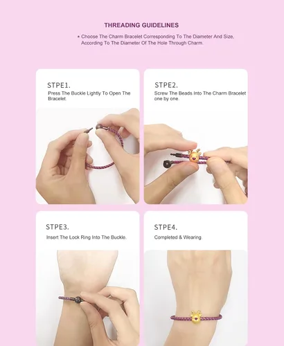 Vista 4 de ZHOU LIU FU Pulseras con dije, pulsera de acero inoxidable para mujeres, niñas, hombres, novios, parejas, rojo, negro, azul, morado, fucsia