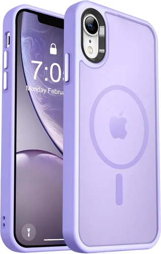 Vista 24 de MOCCA - Funda magnética resistente para iPhone XR de 6.1 pulgadas, compatible con MagSafe, funda con protección contra caídas de grado militar