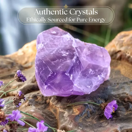 Vista 2 de Anima Cristal de Amatista - Piedra Natural Cruda de Amatista Púrpura Profunda Grande de 1.6-2" para Paz, Claridad, Sueño e Intuición - Elaborado