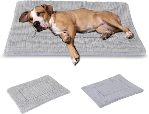 Vista 15 de BVAGSS Almohadilla Reversible para Jaula de Perro, Colchoneta de Cama para Mascotas de Espuma Viscoelástica, Colchón Suave y Cálido Lavable a