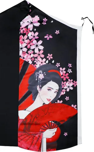 Vista 6 de IKALI Disfraz tradicional japonés de Yukata para niñas, disfraz de cosplay