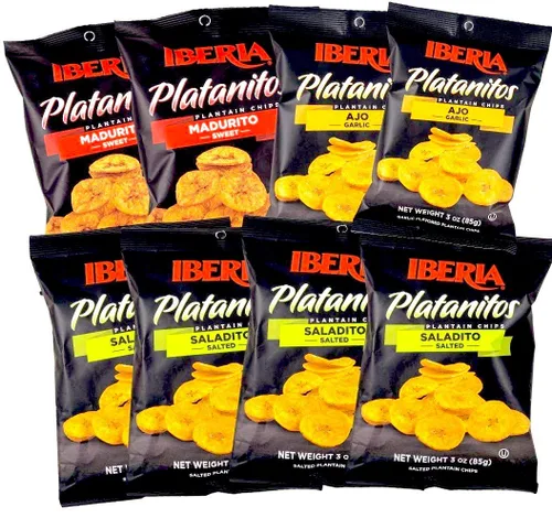Vista 10 de Iberia Tostones - Chips de plátano, 2 onzas (paquete de 24)