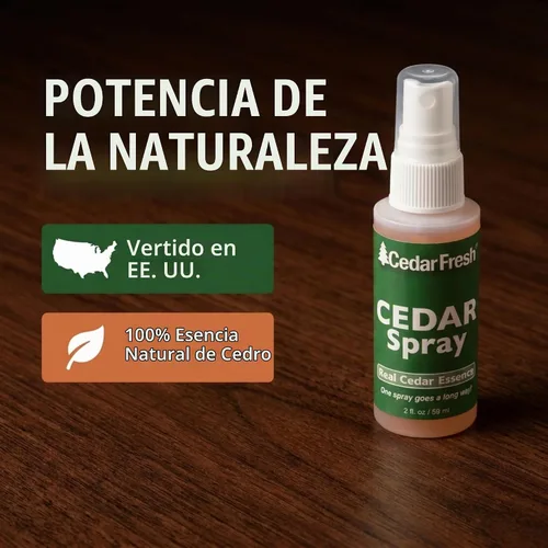 Vista 6 de Household Essentials CedarFresh Spray de Poder de Cedro, 2 onzas