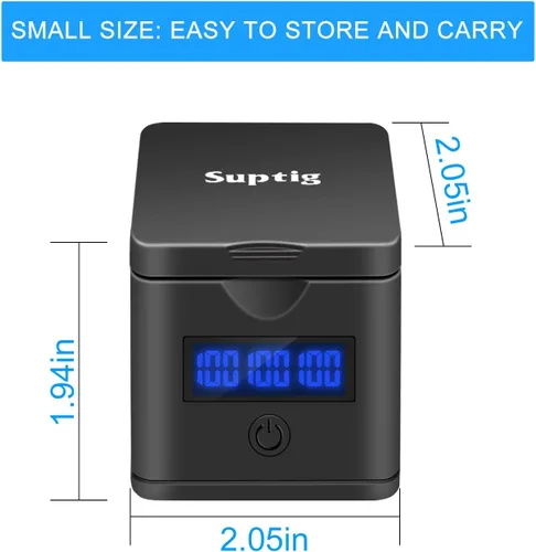 Vista 8 de Suptig Paquete de 2 baterías compatibles con GoPro Hero 8, GoPro Hero 7 Black, Hero 6, Hero 5, estación de carga de batería de 3 canales para Hero 8