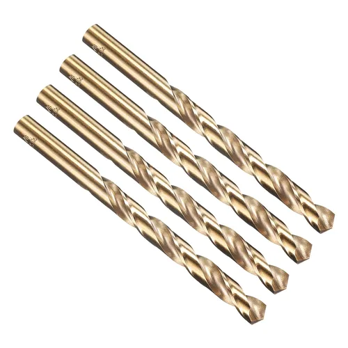 Vista 235 de PATIKIL Broca Jobber de 0.039 in, vástago recto M35 cobalto 5% acero de alta velocidad 135° acabado dorado para metal duro de acero inoxidable - 2