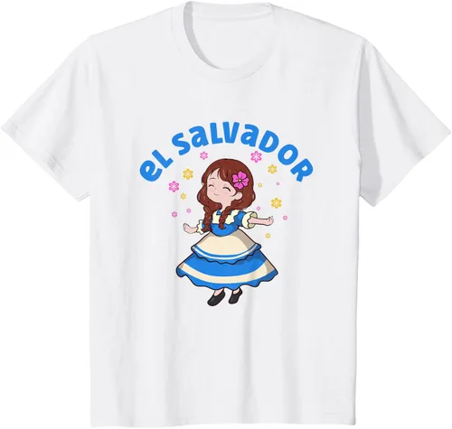 Vista 24 de Camiseta de mujer hispana con bandera salvadoreña de El Salvador Orgullosa, Negro