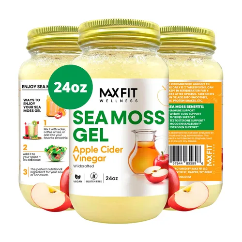 Vista 28 de Gel de musgo marino crudo (12 sabores) de 24 onzas, gel de musgo marino dorado silvestre de Santa Lucía 92 vitaminas y minerales puro crudo +