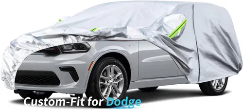 Vista 15 de Funda de automóvil a medida para Dodge, funda de automóvil de 7 capas impermeable para todo tipo de clima, para exteriores, cubierta completa contra