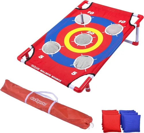 Vista 6 de GoSports 3 x 2 ft Arcade Cornhole Game - Portable Bean Bag Toss Game