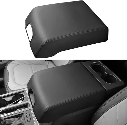 Vista 18 de INTGET Funda de consola central para Ford F150 Accesorios 2015-2020 2016 2017 2018 2019 Tapa central para reposabrazos de asiento de automóvil