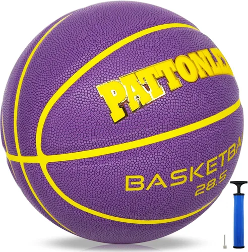 Vista 8 de Basketball Ball – Official Size– Composite Leather Indoor/Outdoor Basketball for Men, Women & Girls, with Pump