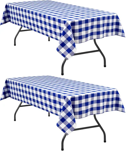 Vista 12 de Hiasan - Mantel cuadrado a cuadros, 30 x 30 pulgadas, tela impermeable y resistente a las arrugas para picnic, cena y fiesta, tela de poliéster