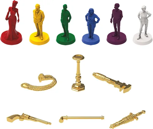 Vista 6 de Cluedo - Juego de mesa para niños de 8 años en adelante, clásico reinventado para 2-6 jugadores, juegos misteriosos de detectives, tiempo en familia
