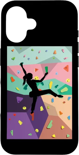 Vista 32 de Cute Colorful Rock Climbing Bouldering Wall Climber Case for iPhone 17