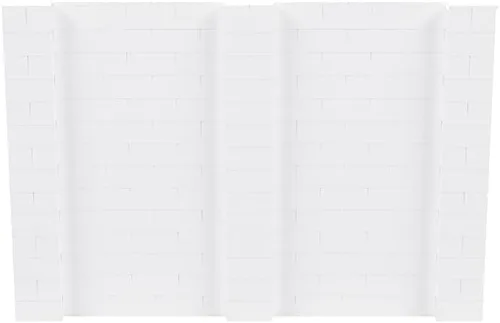 Vista 174 de EverBlock Kit de pared de 5 x 4 pies Bloques de construcción modulares Sistema de pared para edificios, pantallas y estructuras Divisor