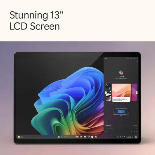 Vista 4 de Microsoft Surface Pro 11 13" Copilot+ PC, Tableta AI, Pantalla táctil LCD de 2880x1920 120Hz, 10-Core Qualcomm Snapdragon X Plus, 16GB RAM, 1TB SSD